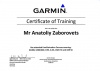 Certificate of Training - Garmin avionics